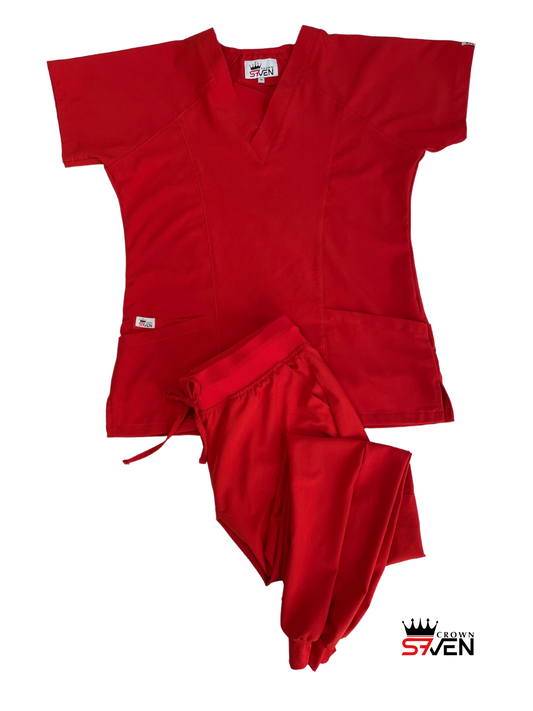 Women's Tall Scrub Sets (Red)